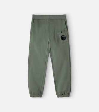 Lens cotton jersey sweatpants | C.P. Company Kids
