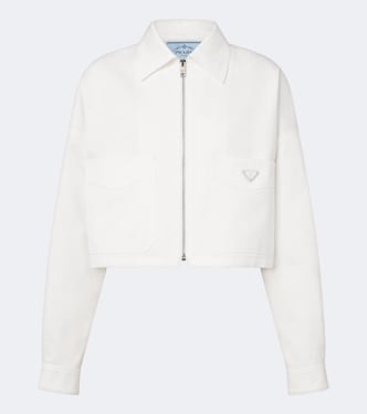 Cropped denim jacket | Prada