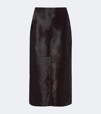 Alana calf-hair pencil skirt | Nour Hammour
