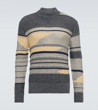 Knitgame intarsia silk-blend sweater | Loro Piana
