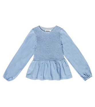 Rivi smocked denim top | Molo