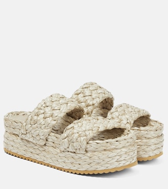 Platform raffia sandals | Dodo Bar Or