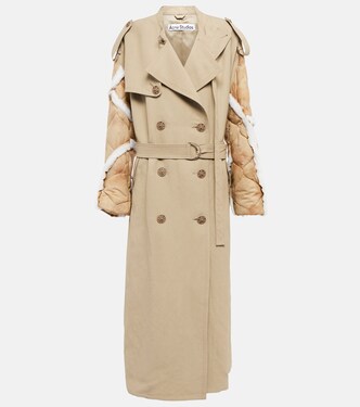 Trench coat with quilted sleeves | Acne Studios