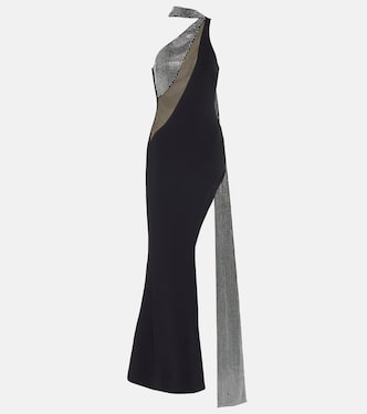 Crystal-embellished scarf gown  | David Koma