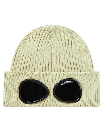 Goggle ribbed-knit cotton beanie | C.P. Company Kids