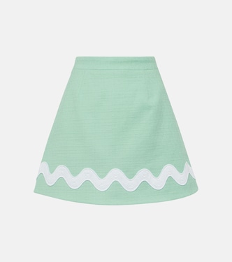 Minifalda de tweed de algodón | Patou