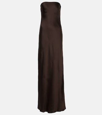 Crêpe satin gown | Norma Kamali