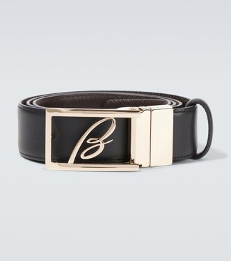 Logo leather belt | Brioni