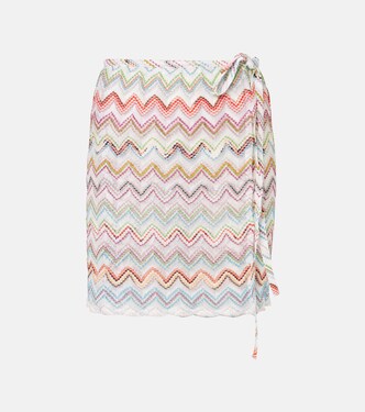 Zigzag lamé beach cover-up | Missoni