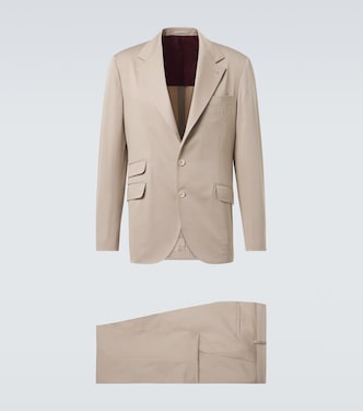 Cotton and cashmere suit | Brunello Cucinelli