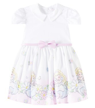 x Disney® baby printed cotton dress | Monnalisa
