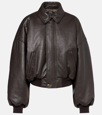 Round Taxi leather jacket | Balenciaga