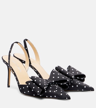 Escarpins Le Cadeau 85 en satin à pois | Mach & Mach