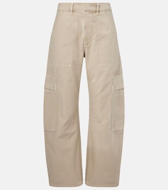 Marcelle mid-rise cotton twill cargo pants | Citizens of Humanity