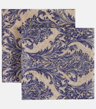 Set of 2 Filea printed linen napkins | The House of Lyria