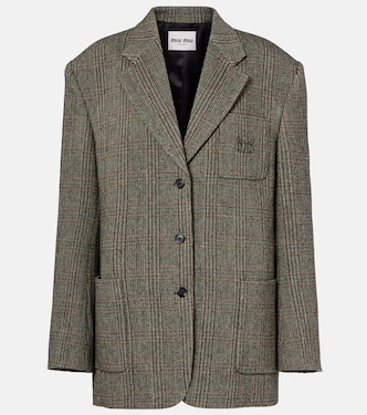 Chevron virgin wool suit jacket | Miu Miu
