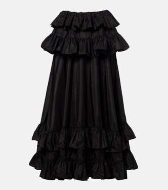 Ruffled silk maxi skirt | Chloé