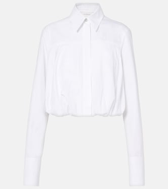 Zemira cropped cotton poplin shirt | Sportmax