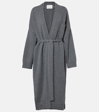 N°105 Coat belted cashmere wrap cardigan | Extreme Cashmere