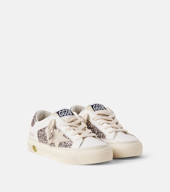 May glitter leather sneakers | Golden Goose Kids
