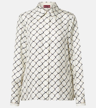Gucci Horsebit silk twill shirt | Gucci