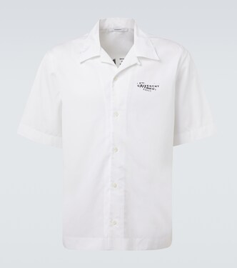 Logo cotton poplin bowling shirt | Givenchy
