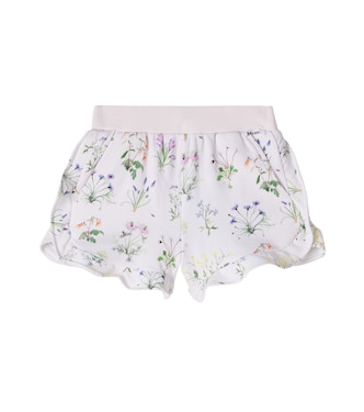 Acacia floral cotton-blend shorts | Molo