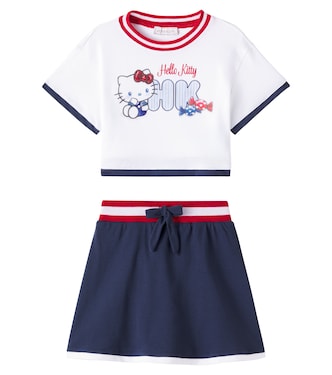 x Hello Kitty T-shirt and skirt set | Monnalisa