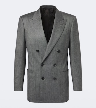 Mouliné wool twill blazer | Tom Ford
