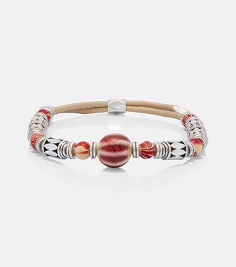 Janis beaded metal and leather bracelet | Isabel Marant