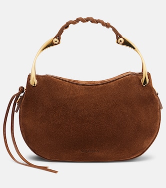 Wishbone Mini suede top-handle bag | McQueen