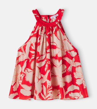 Cleo floral halterneck top | Poupette St Barth Kids
