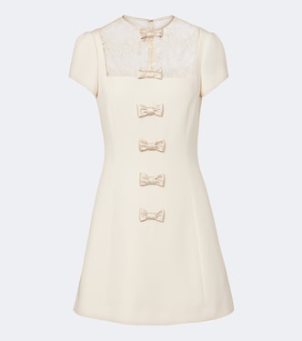 Crepe Couture lace-trimmed minidress | Valentino