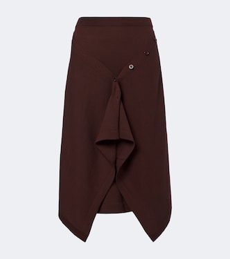 Wool-blend midi skirt | Lemaire