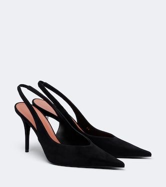 Anok suede slingback pumps | Amina Muaddi