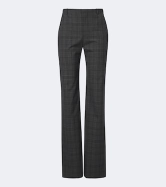 Checked wool straight pants | Gucci