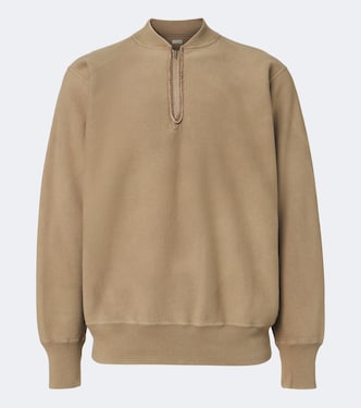 Cotton zip-up sweater | A.Presse