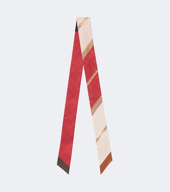 Schal GG Horsebit aus Seiden-Twill | Gucci