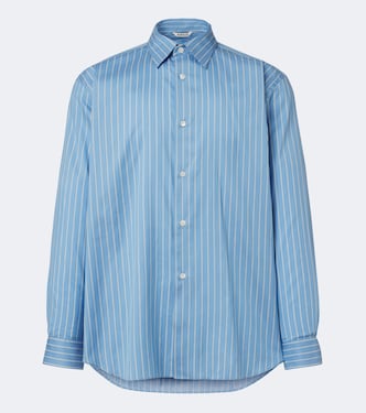 Striped cotton and silk shirt | Auralee