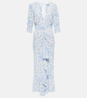 Robe midi en crêpe à fleurs | Rixo