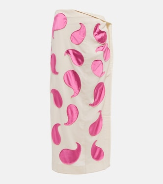 Falda midi La Jupe Draggiu de algodón | Jacquemus