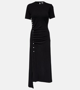 Pleated jersey maxi dress | Rabanne