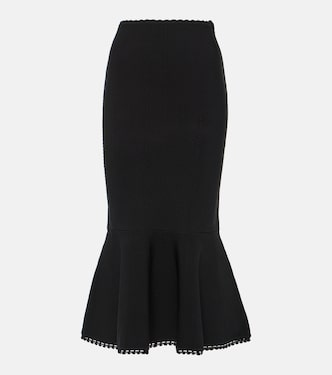 VB Body scalloped midi skirt | Victoria Beckham