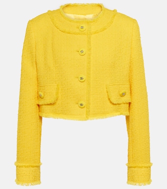 Chaqueta de tweed de mezcla de lana | Dolce&Gabbana