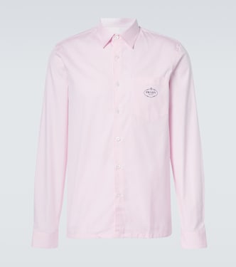 Logo cotton Oxford shirt | Prada