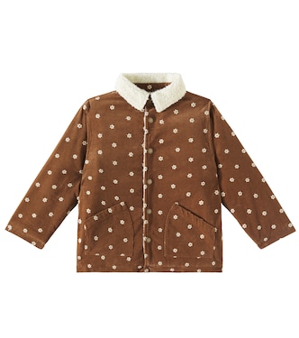 Long Chore embroidered cotton corduroy jacket | Rylee + Cru