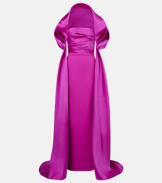 Robe longue Vera en satin | Solace London
