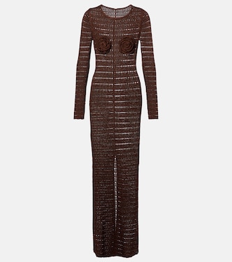 Robe longue en crochet à fleurs | Same