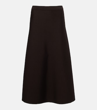 Wool, silk, and cashmere midi skirt | Gabriela Hearst