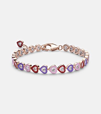 Candy Crush 18kt rose gold and enamel bracelet with diamonds | Kamyen